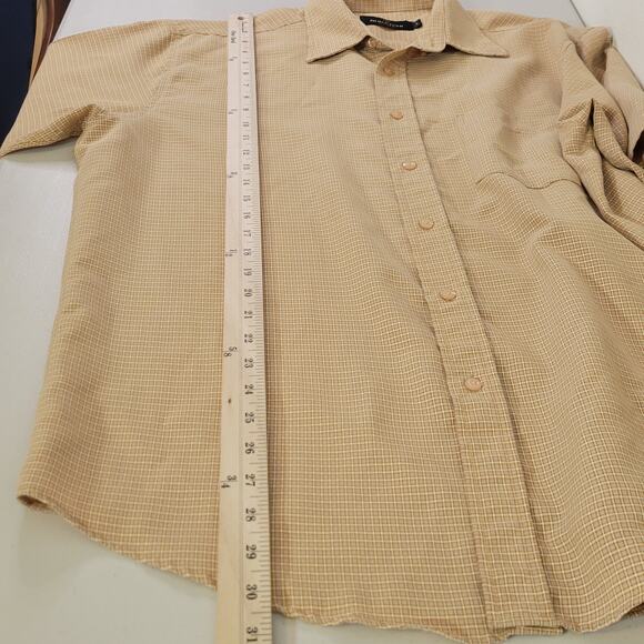 Bugatchi Men's Button-Down Short Sleeve Shirt Size Large Travel Casual Dressy - Picture 10 of 10